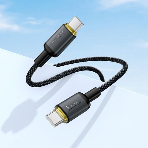 Кабель Hoco C to C Benefit charging data cable X128 |1m, 60W| black