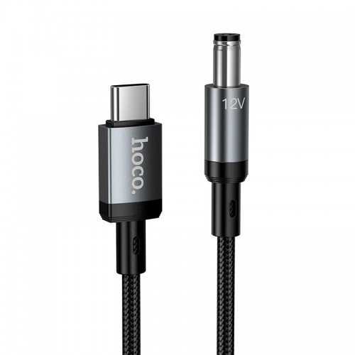 Кабель питания для роутера Hoco X129 Advantage кабель для зарядки Type-C на DC5.5 1м, 12V/1A black