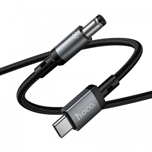 Кабель питания для роутера Hoco X129 Advantage кабель для зарядки Type-C на DC5.5 1м, 12V/1A black