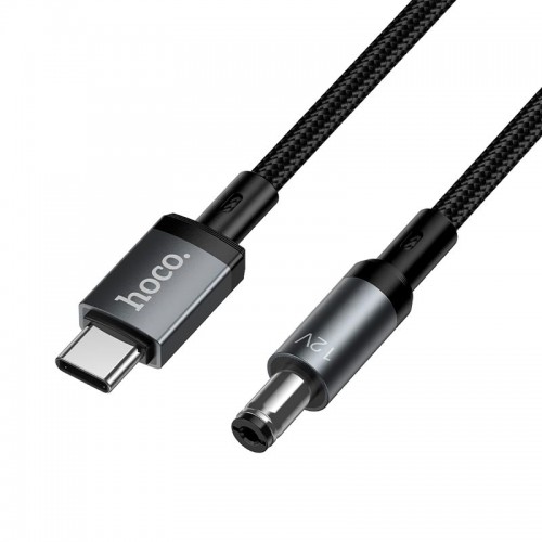 Кабель питания для роутера Hoco X129 Advantage кабель для зарядки Type-C на DC5.5 1м, 12V/1A black