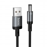Кабель живлення для роутера Hoco X129 Advantage charging cable USB to DC5.5 1m, 5V/1A black