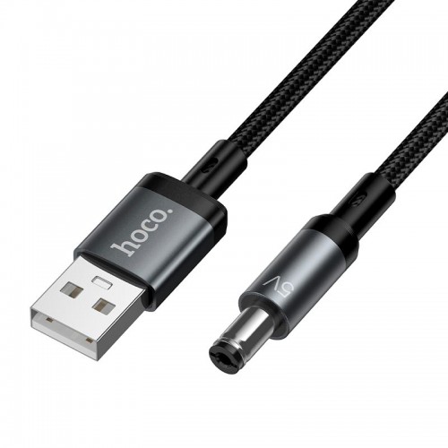 Кабель питания для роутера Hoco X129 Advantage кабель для зарядки USB to DC5.5 1m, 5V/1A black