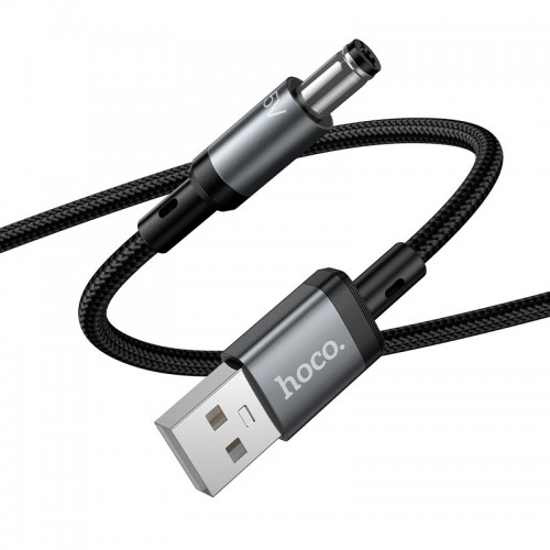 Кабель питания для роутера Hoco X129 Advantage кабель для зарядки USB to DC5.5 1m, 5V/1A black