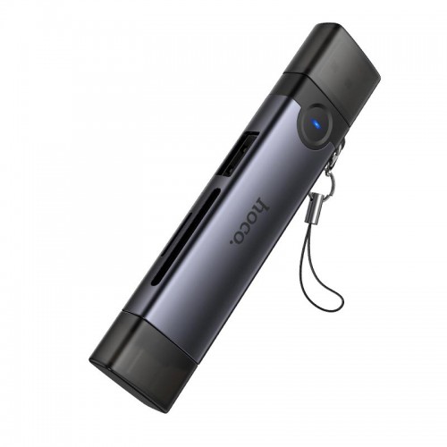 Адаптер Hoco Victory USB/Type-C 3-в-1 кардридер HB56 5 Гбит/с/SD, 480 Мбит/с/USB