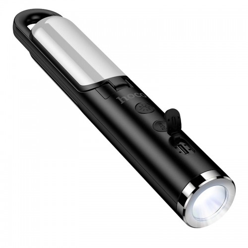 Лампа кемпинговая Hoco Multifunctional 2-in-1 Camping Light HX13 1-10h, 160lmn black