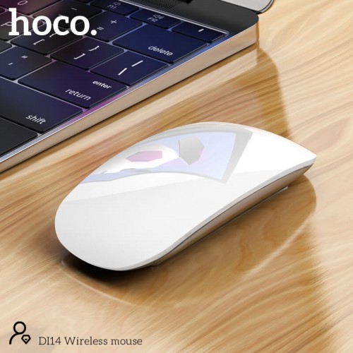 Мышь беспроводная Hoco Wireless mouse DI14 BT3.0-5.0, 1600DPI white