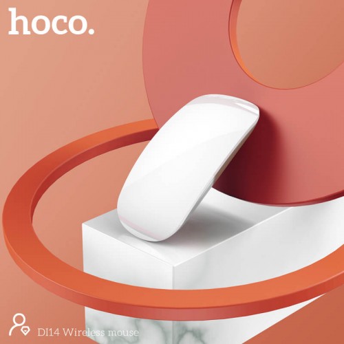 Мышь беспроводная Hoco Wireless mouse DI14 BT3.0-5.0, 1600DPI white