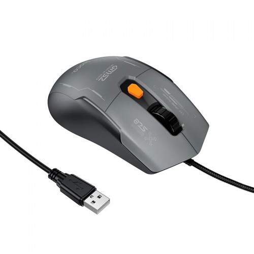Миша дротова Hoco Reddy RGB gaming wired mouse GM52 6 keys, 800/1600/2400/3200/4800/12800 DPI black