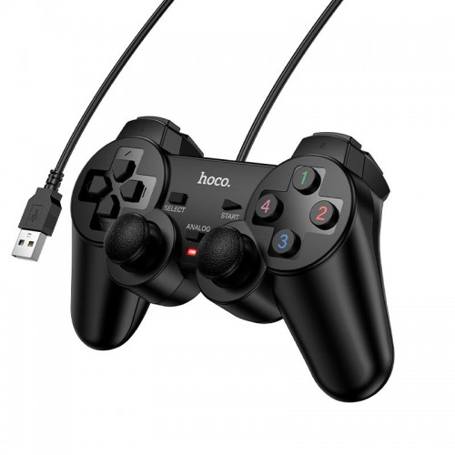Ігровий контролер Hoco USB Fast link wired game controller GA3 PC Windows black
