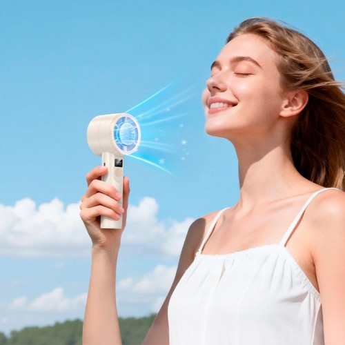Портативний вентилятор Hoco Ice pack series handheld fan HX612 200 Levels, 60dB, 1-4h white