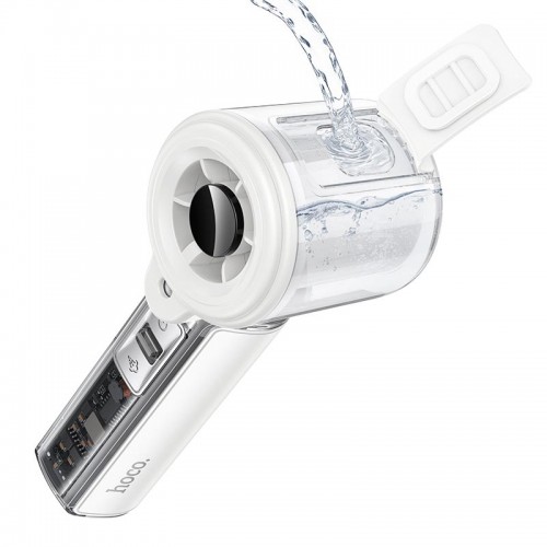 Портативный вентилятор Hoco handheld fan with spray HX613 100 Levels, 60dB, 18h white
