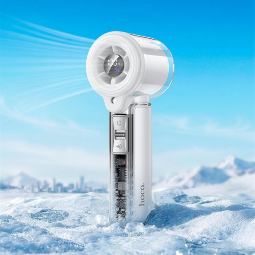 Портативный вентилятор Hoco handheld fan with spray HX613 100 Levels, 60dB, 18h white