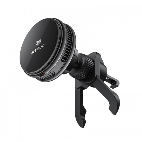 Автодержатель с зарядкой и охлаждающим кулером Acefast D66 QI2 25W MagSafe в решётку вентиляции 4.7-6.9" black