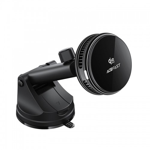 Автодержатель с зарядкой и охлаждающим кулером Acefast D67 QI2 25W Magsafe 4.7-6.9" black