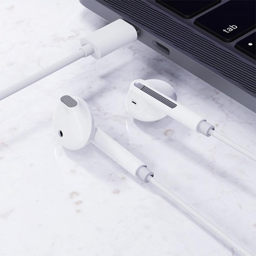 Навушники дротові Acefast L13 USB-C semi-in-ear with mic DAC, 1.2m white