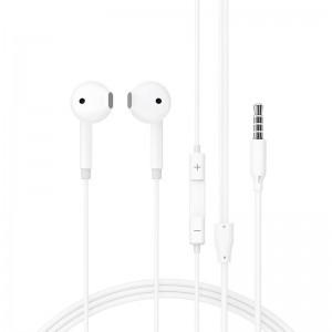 Навушники дротові Acefast L14 3.5mm semi-in-ear with mic 1.2m white