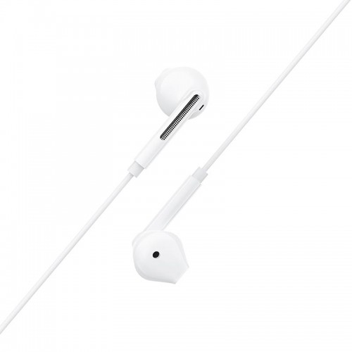Навушники дротові Acefast L14 3.5mm semi-in-ear with mic 1.2m white