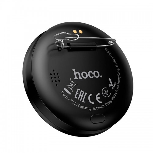 Бейдж с электронным дисплеем Hoco Y130 BT5.4, 1.85" 8ч Приложение black