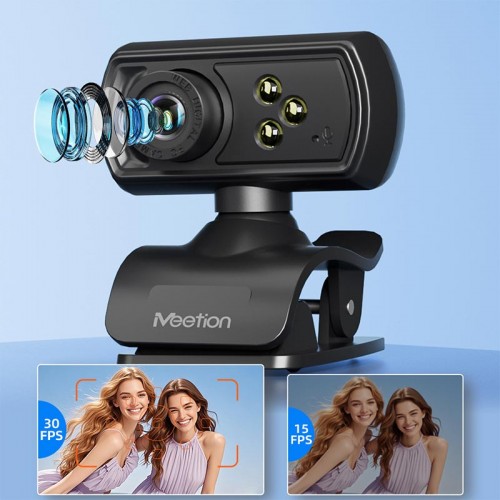 Web камера Meetion USB Wired PC Web Camera CAM500 720p, 30FPS black