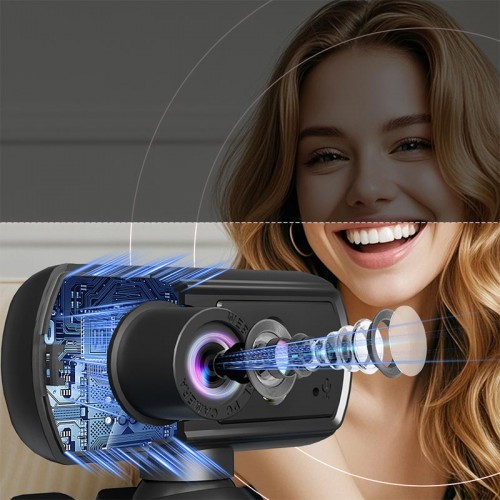 Web камера Meetion USB Wired PC Web Camera CAM500 720p, 30FPS black