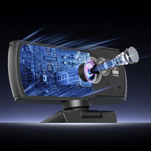 Web камера Meetion USB Wired PC Web Camera CAM601 1080p, 30FPS, Stereo Mic black