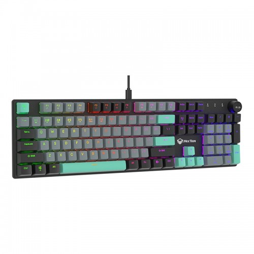 Игровая клавиатура Meetion Wired Mechanical Keyboard Red Switch MK009RDP USB-C black