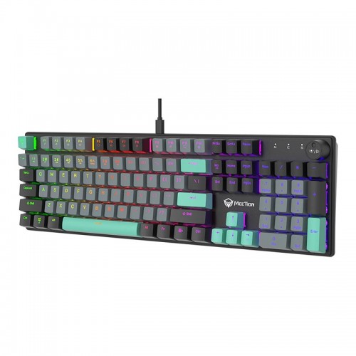 Игровая клавиатура Meetion Wired Mechanical Keyboard Red Switch MK009RDP USB-C black