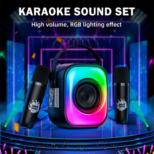 Портативная Bluetooth колонка Onikuma L7 с 2 микрофонами RGB IPX4 BT5.3, USB/TF/AUX, 5W, 5h beige