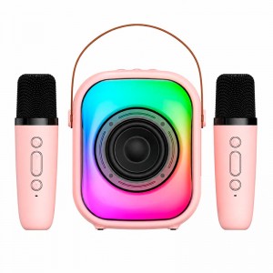 Портативная Bluetooth колонка Onikuma L7 с 2 микрофонами RGB IPX4 BT5.3, USB/TF/AUX, 5W, 5ч pink