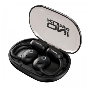 Бездротові Bluetooth навушники TWS Onikuma T25 Earbuds Sport Run Ergonomic Design Audifonos IPX4 BT5.4, 4-5h black