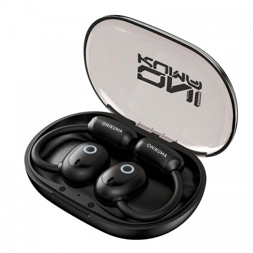 Бездротові Bluetooth навушники TWS Onikuma T25 Earbuds Sport Run Ergonomic Design Audifonos IPX4 BT5.4, 4-5h black