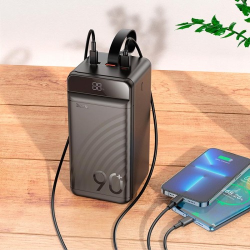 Повербанк 90000 mah Hoco Element J123D 22.5W/3A з ліхтариком Black