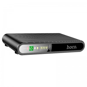 ДБЖ для Wi-Fi роутера UPS Hoco DB63 Cool Zinc 10000mAh 5V/9V/12V black