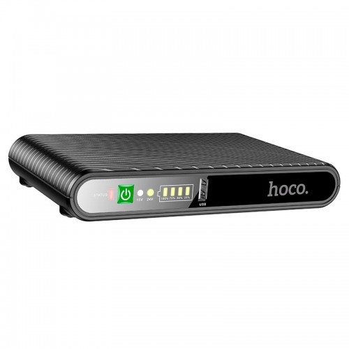 ДБЖ для Wi-Fi роутера UPS Hoco DB63 Cool Zinc 10000mAh 5V/9V/12V black