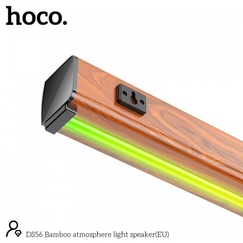Саундбар Hoco Bamboo атмосферний світловий динамік DS56 BT5.1 30W, 2.5 год коричневий