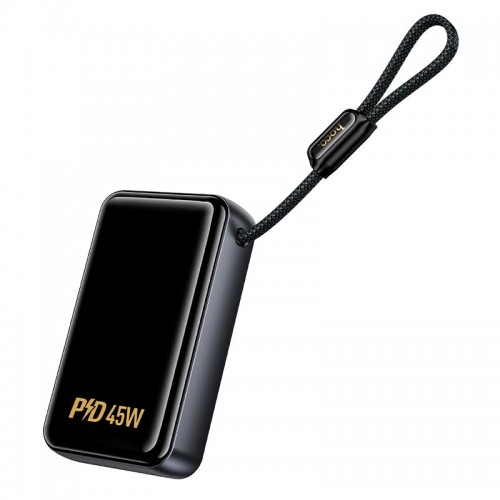Повербанк 45W Hoco Shine Q54 20000mAh PD/QC з кабелем Type-C Metal Grey