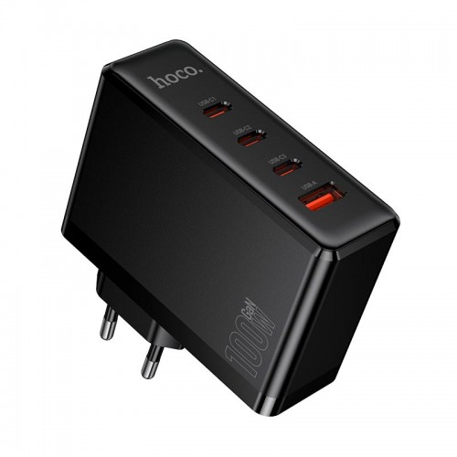 Мережевий адаптер HOCO Vigoroso charger N85 3C/1A, 100W/3A, PD/QC чорний