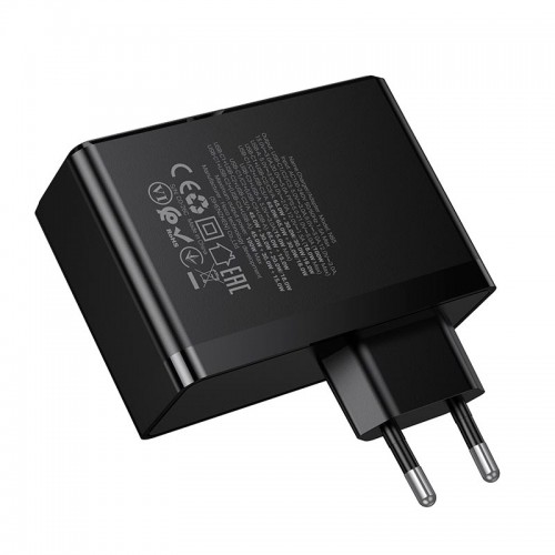 Мережевий адаптер HOCO Vigoroso charger N85 3C/1A, 100W/3A, PD/QC чорний