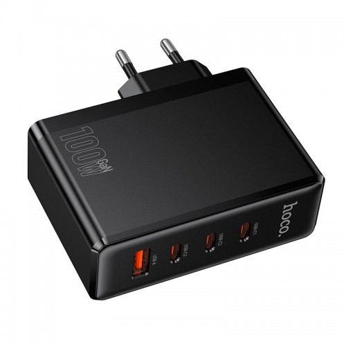 Мережевий адаптер HOCO Vigoroso charger N85 3C/1A, 100W/3A, PD/QC чорний