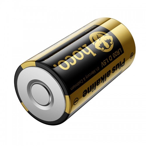 Батарейка Alkaline HOCO JA5 D, LR20, 1.5В (2шт) чорна