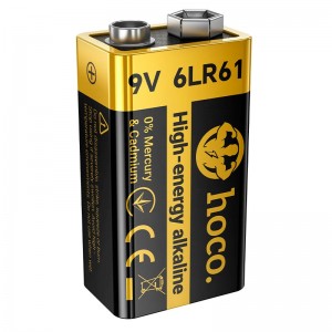 Крона Alkaline HOCO JA9 6LR61, 9V black