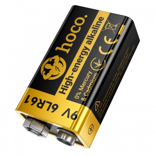 Крона Alkaline HOCO JA9 6LR61, 9V black