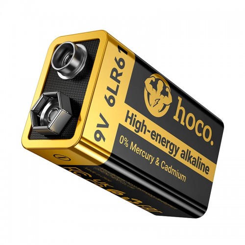 Крона Alkaline HOCO JA9 6LR61, 9V black