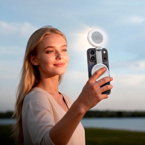 Портативне селфі-світло HOCO Profit magnetic fill light K161 130лм, 2800-5000K білий