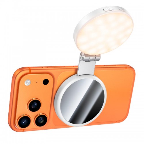 Портативне селфі-світло HOCO Profit magnetic fill light K161 130лм, 2800-5000K білий