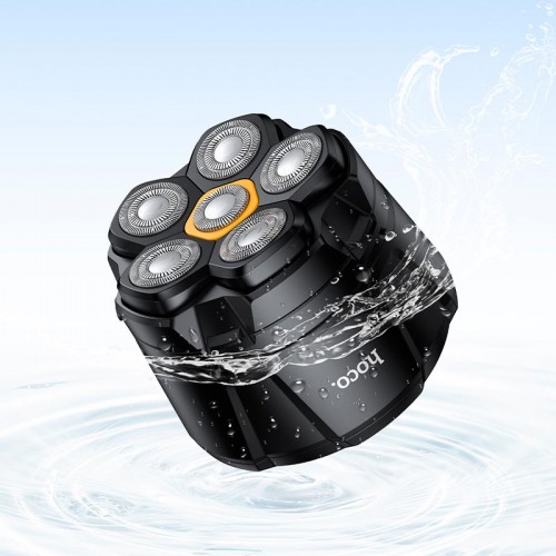 Електробритва Hoco Six-blade razor HP300 IPX6 7000rpm, 2h, LED display black