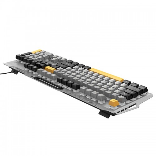 Клавіатура Hoco GM702 Vistoso wired gaming keyboard 104 Keys, UA/ru/EN розкладка RGB підсвітка black