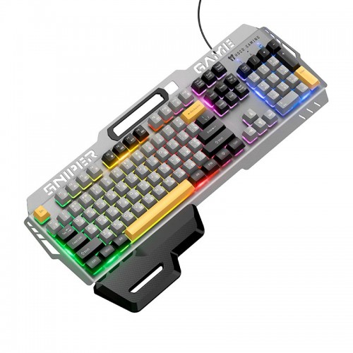 Клавіатура Hoco GM702 Vistoso wired gaming keyboard 104 Keys, UA/ru/EN розкладка RGB підсвітка black