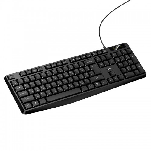 Клавіатура Hoco Cool wired keyboard GM60 104 Keys, UA/ru/EN розкладка black