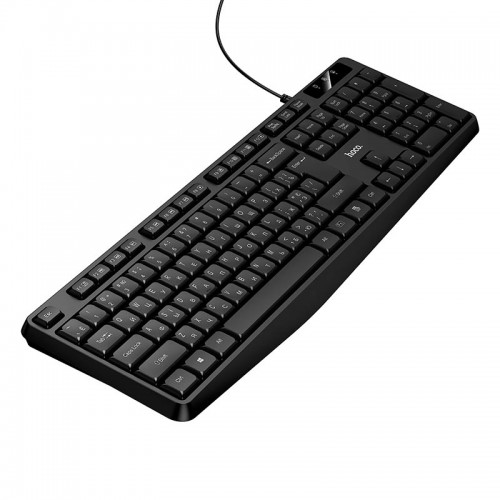 Клавіатура Hoco Cool wired keyboard GM60 104 Keys, UA/ru/EN розкладка black